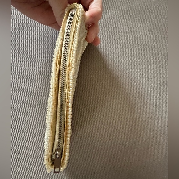 Vintage Miranda Sequin Hand Bag Clutch Purse Made in Japan Ivory Cream 1950s - Picture 7 of 9